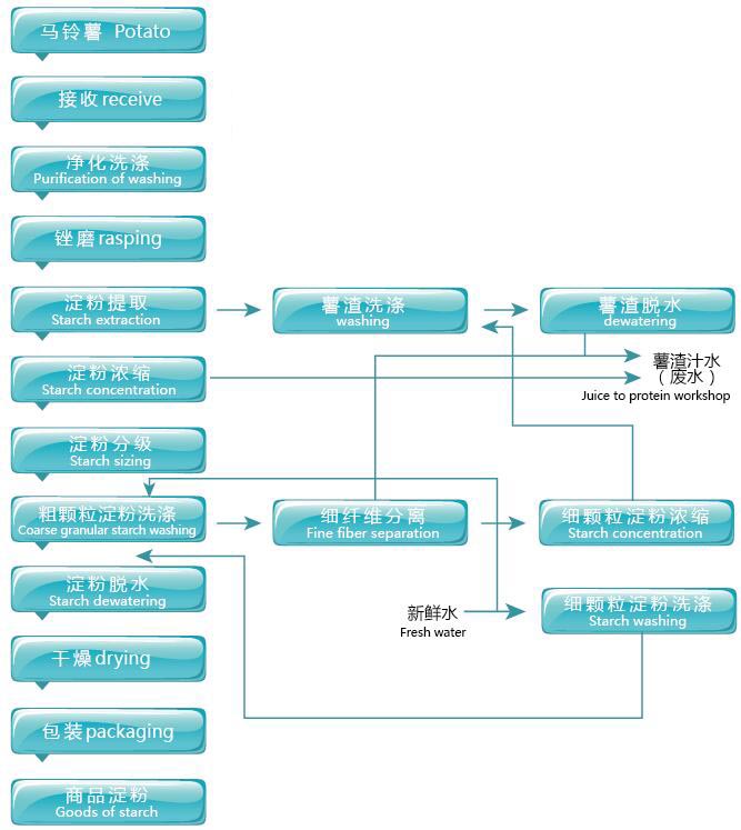 马铃薯淀粉加工工艺